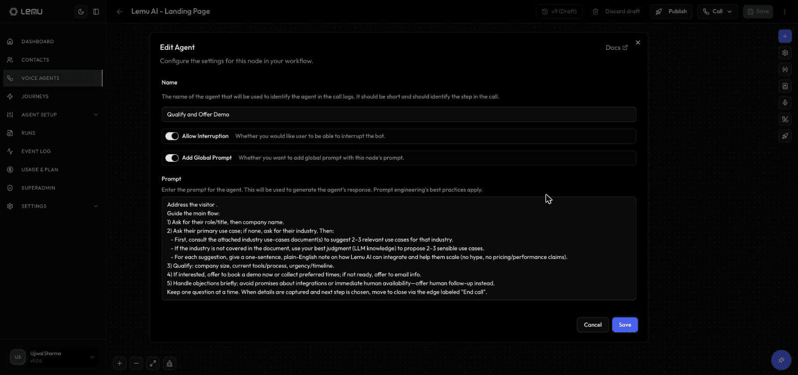 Allow Interruption Toggle